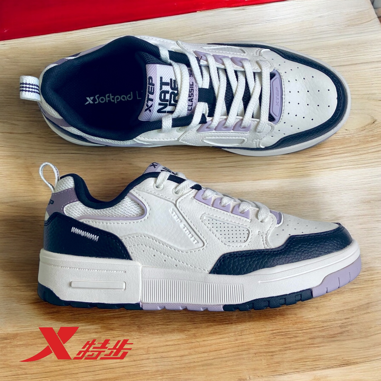 картинка XTEP 8310052 Canvas White Black от магазина XTEP